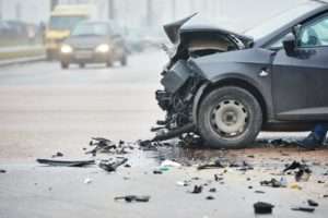 car smashed in front