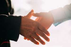 shaking hands