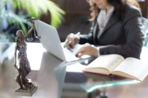 Attorney on laptop