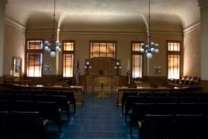 empty courtroom