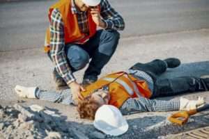 Badly hurt construction worker