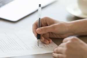 Signing documents