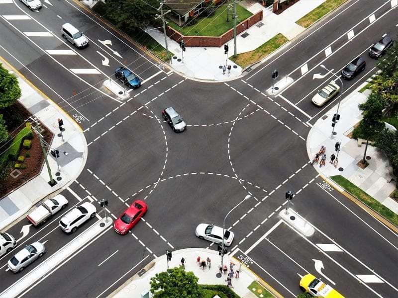 four way intersection
