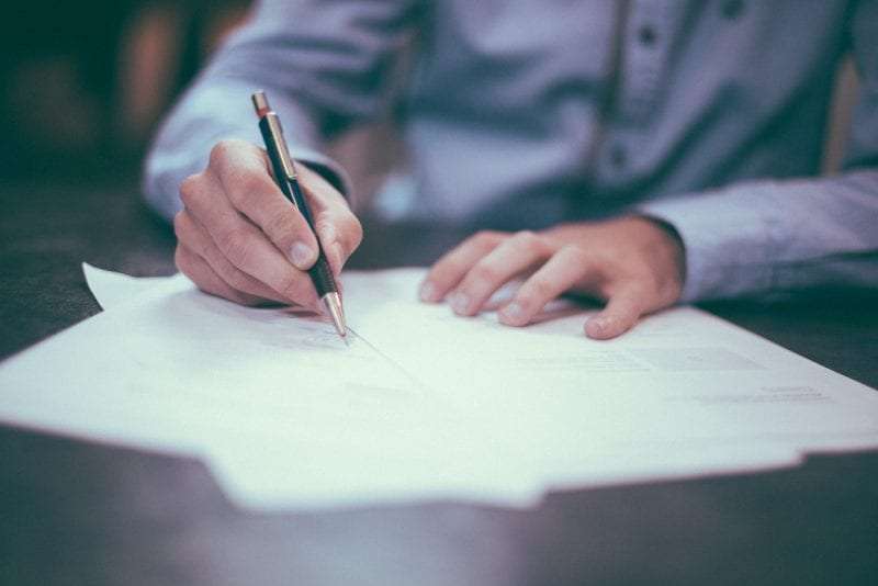 signing legal documents