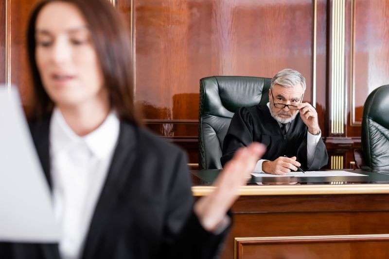 Judge doubting lawyer