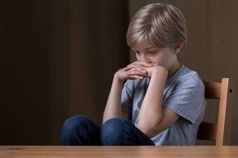 worried little boy