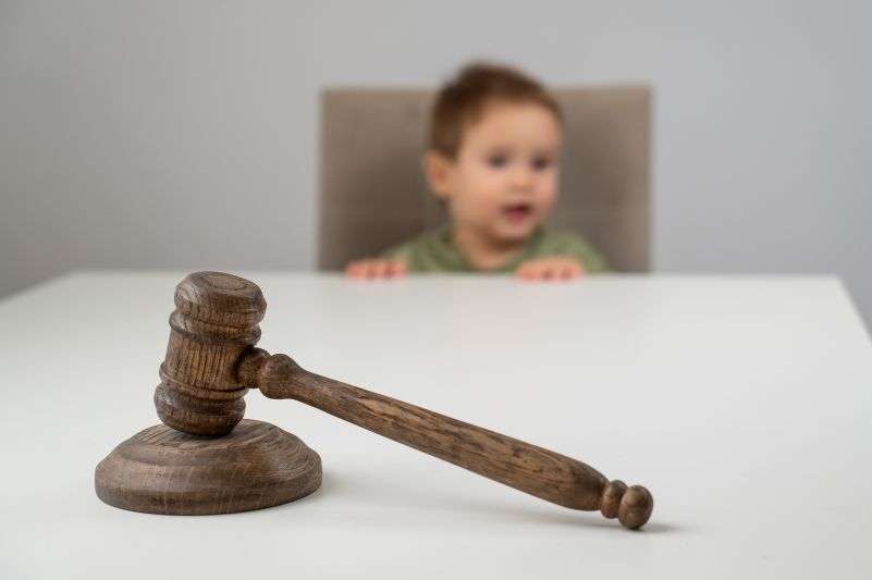 child at table